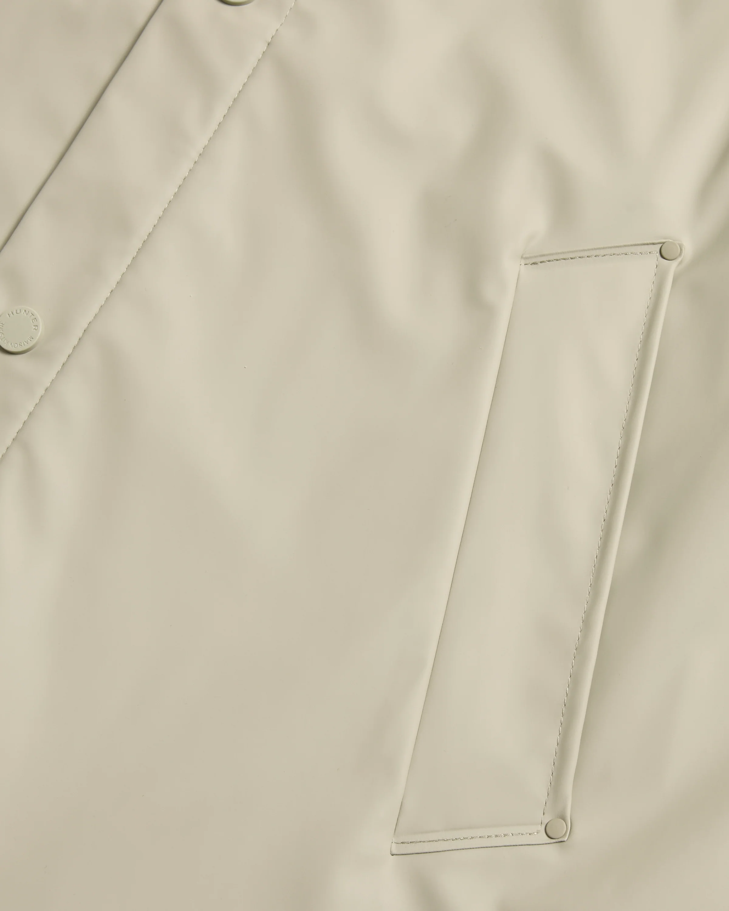Maison Kitsune x Hunter Rain Jacket Stone Beige - Image 4