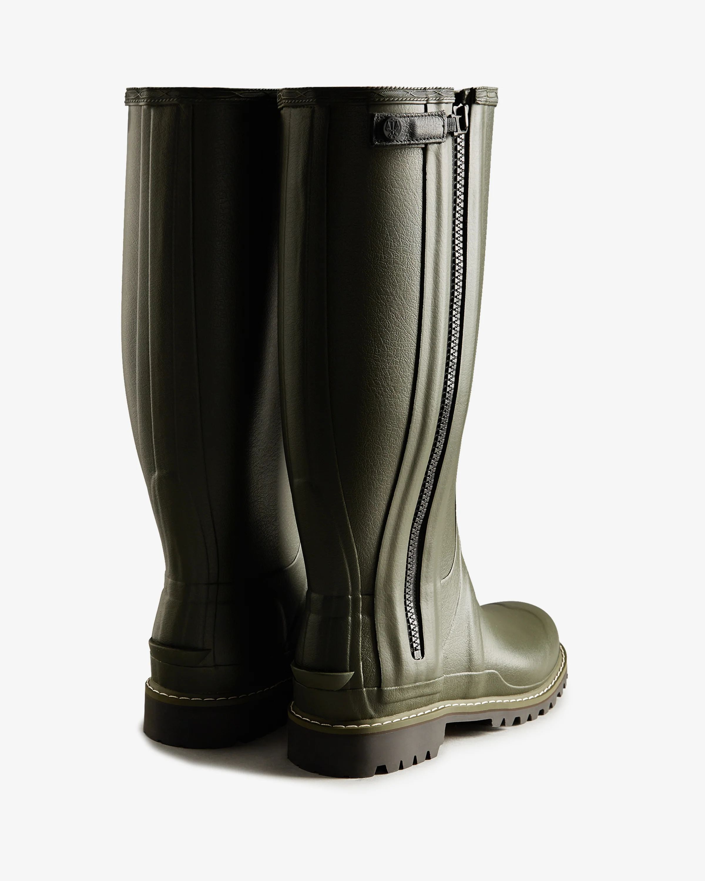 Men's Balmoral Full Zip Commando Tall Boots Dark Olive - Image 3