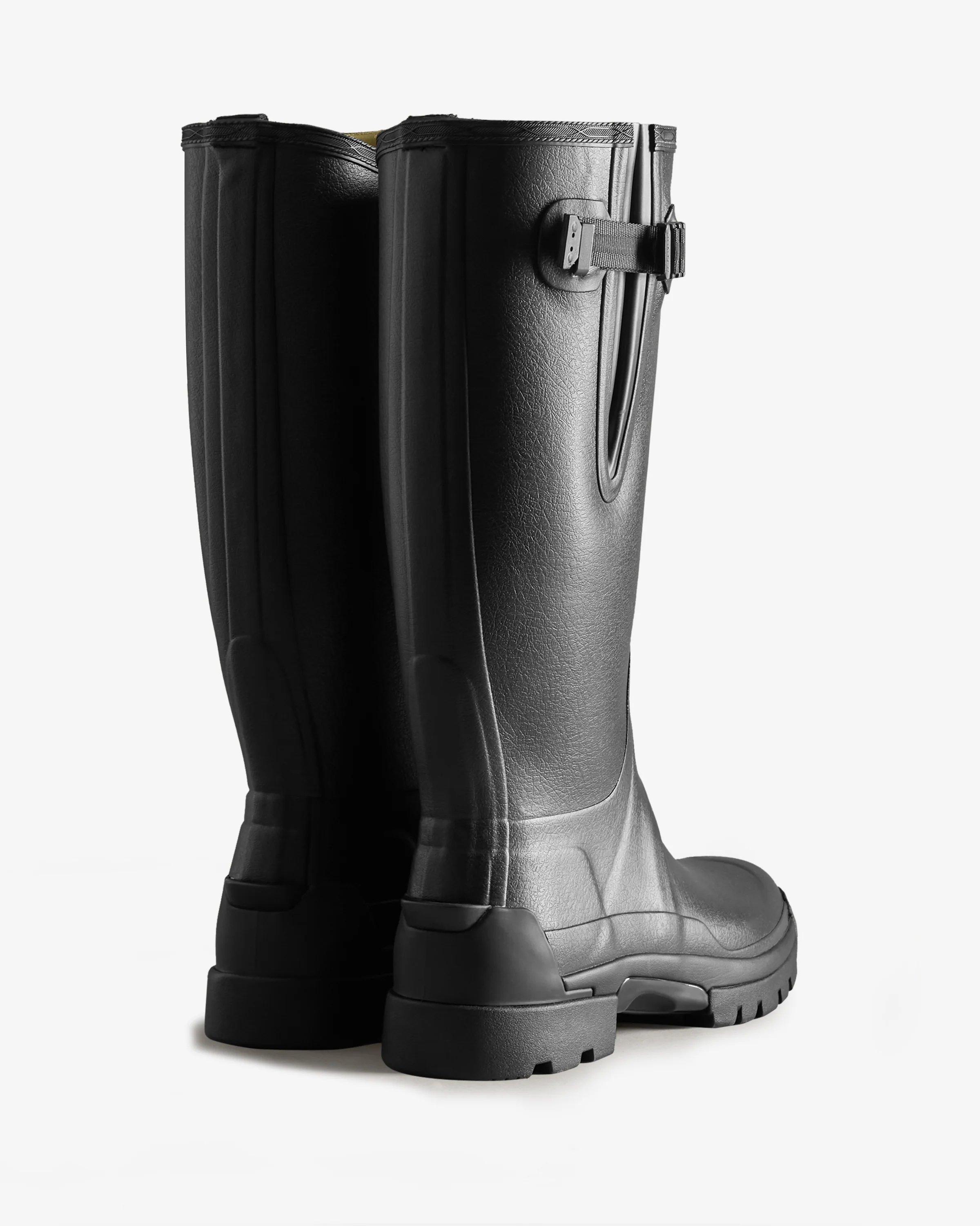 Men's Balmoral Tall Side Adjustable Commando Sole Boot Black - Image 3