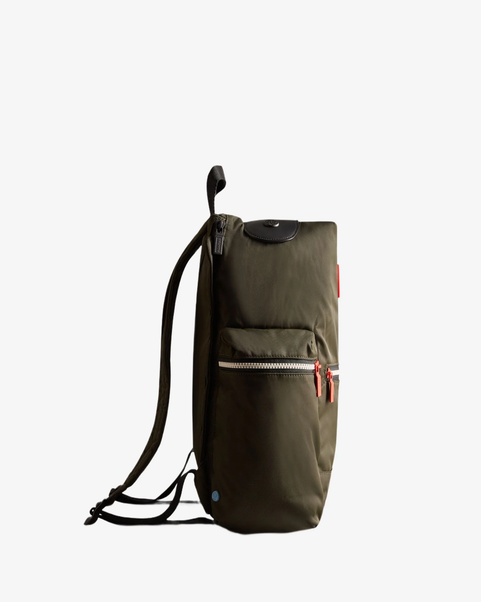 Nylon Large Topclip Backpack Dark Olive - Image 3