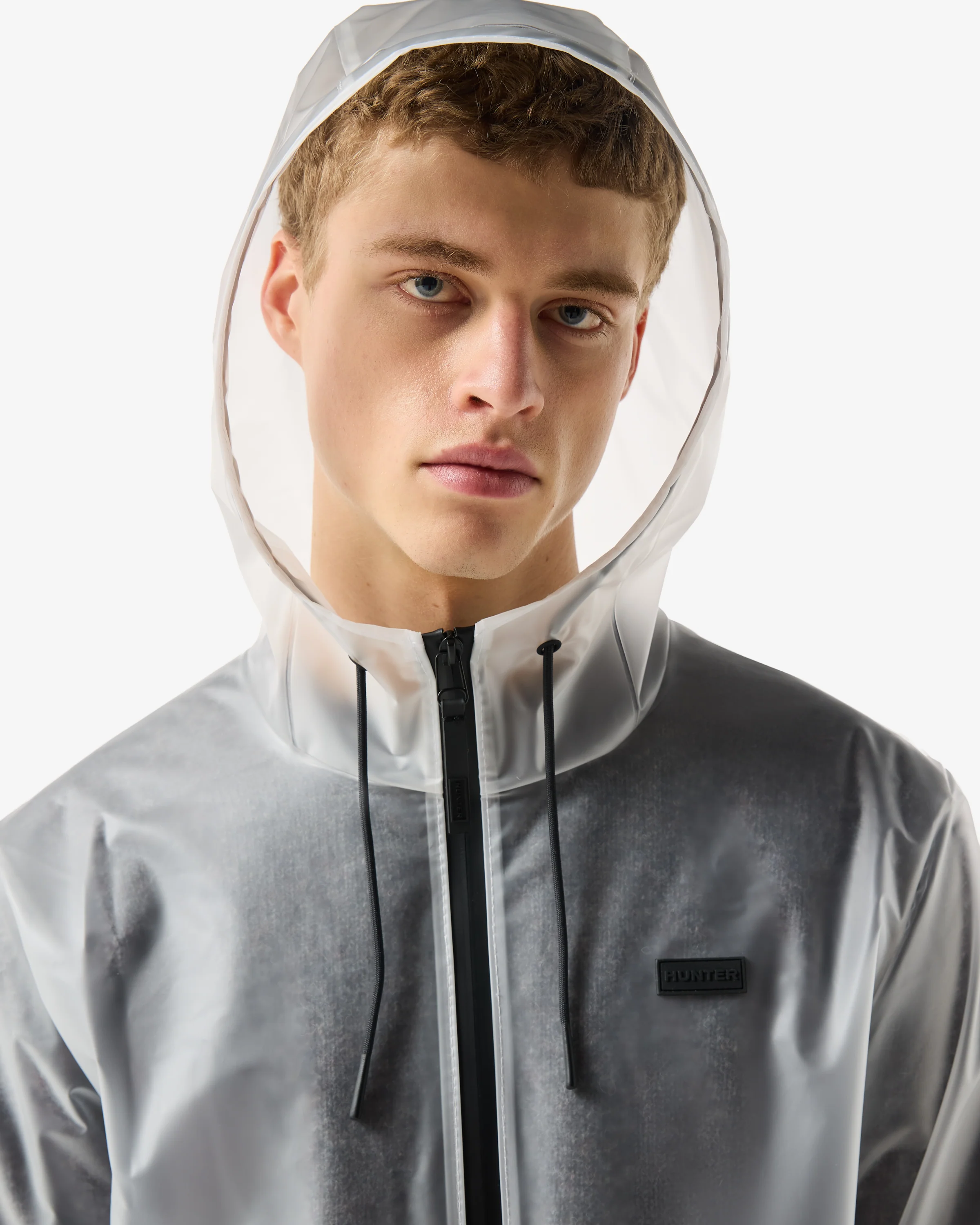 Unisex Andrea PU Raincoat Clear Matte - Image 5