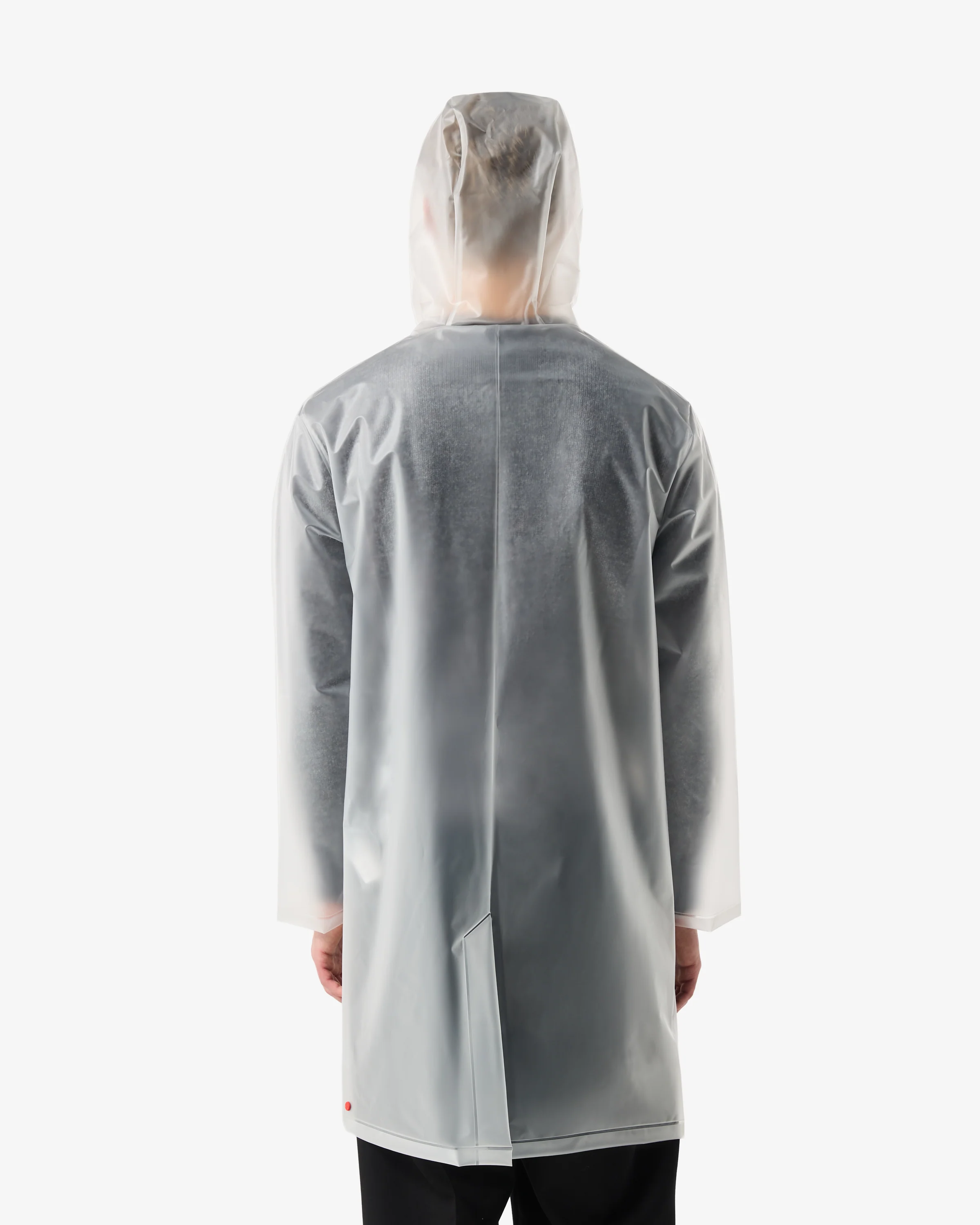Unisex Andrea PU Raincoat Clear Matte - Image 6