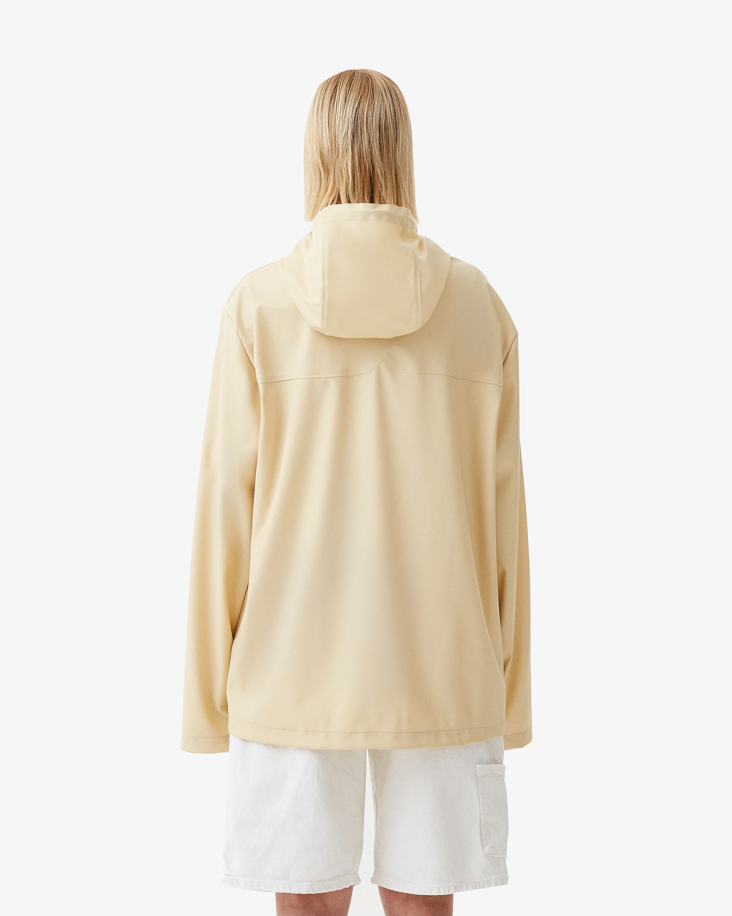 Unisex Downpour Izzy Hooded Rain Jacket Gravel - Image 3