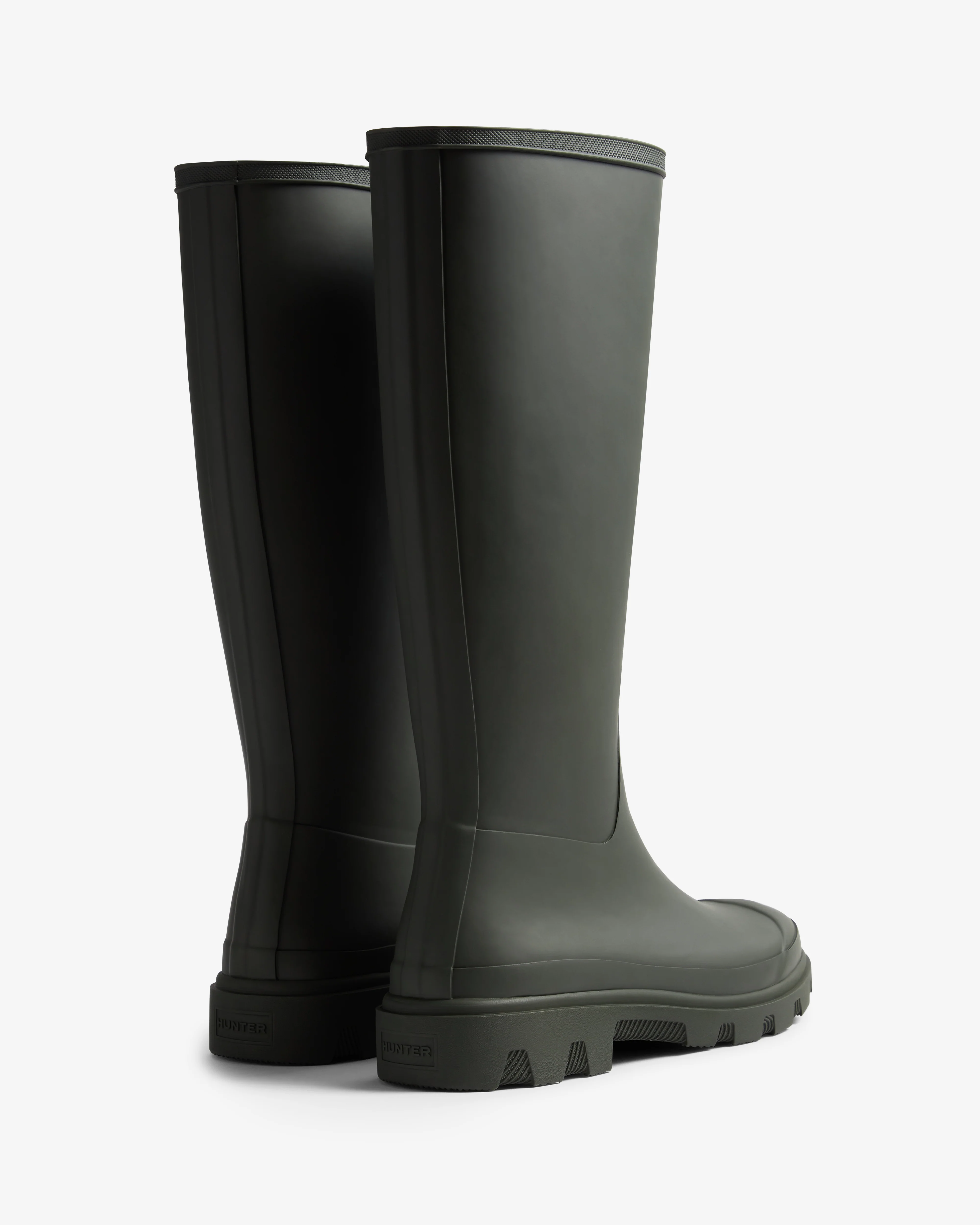 Unisex Downpour Tall Boot Dark Olive - Image 3