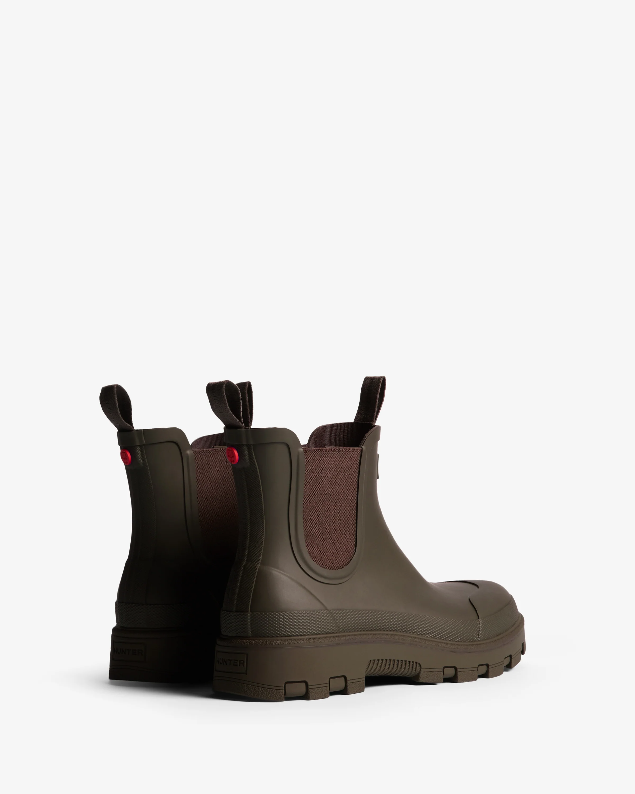 Unisex Elements Elastic Chelsea Boots Chocolate Brown - Image 3