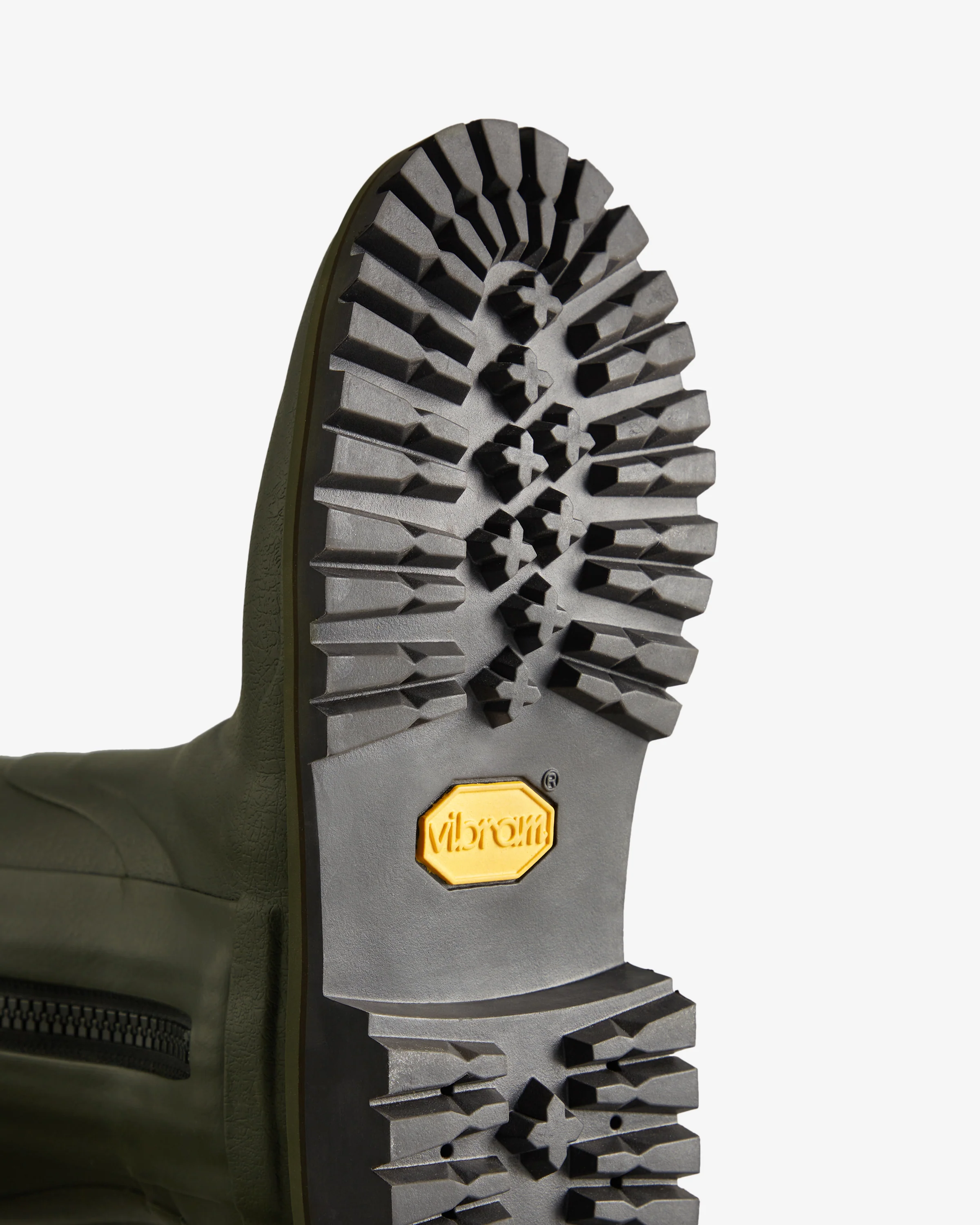 Women's Balmoral Tall Full Zip Commando Sole Boot Dark Olive - Image 4